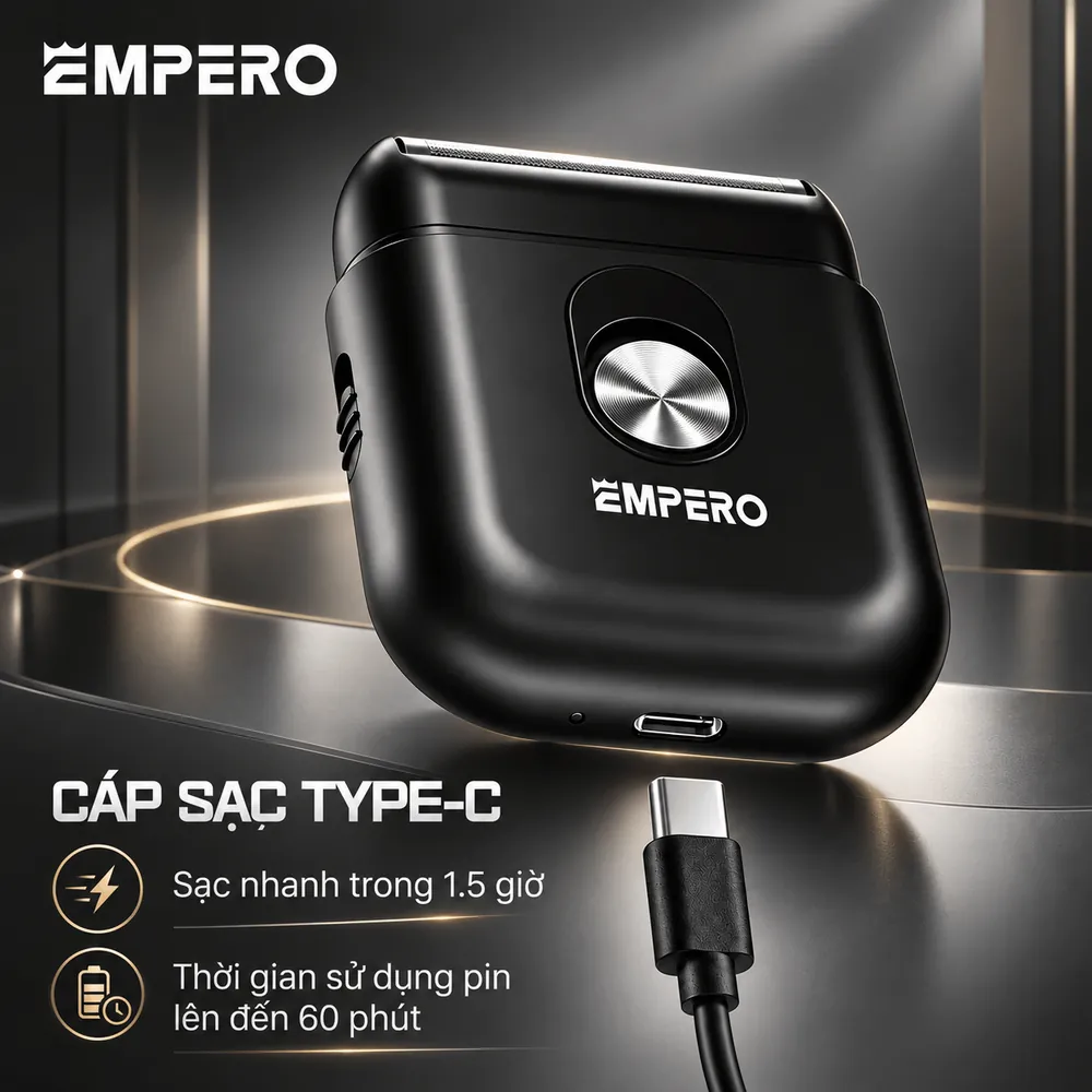 Máy cạo râu EMPERO S5 sạc Type-C