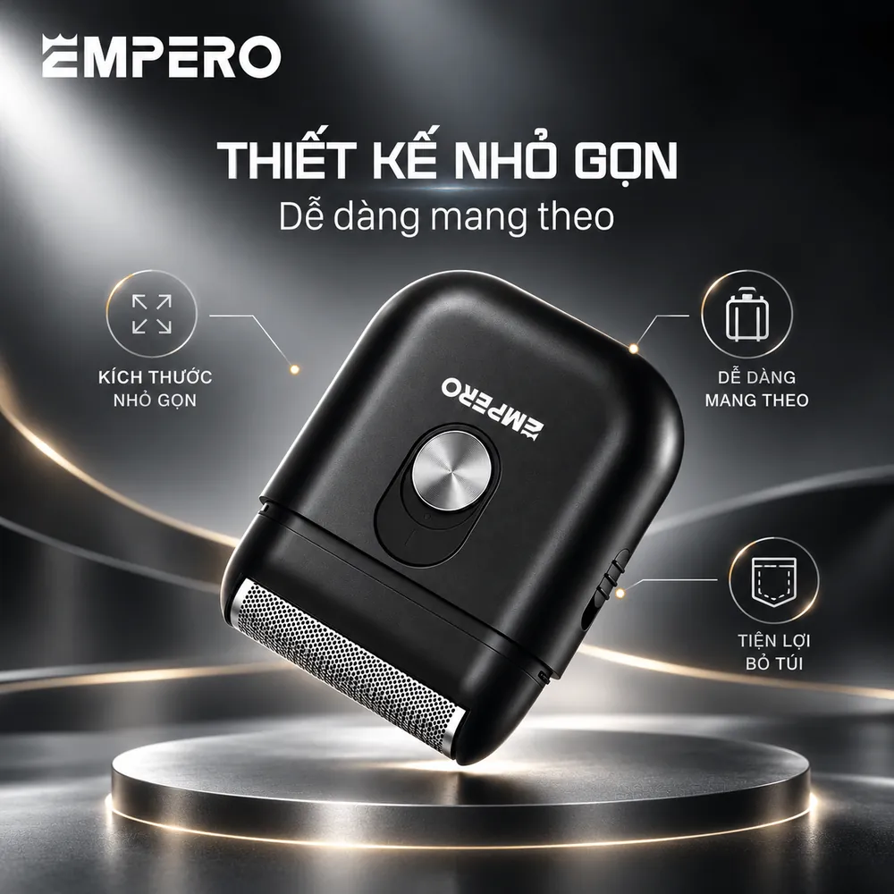 Máy cạo râu EMPERO S5 thiết kế nhỏ gọn bỏ túi