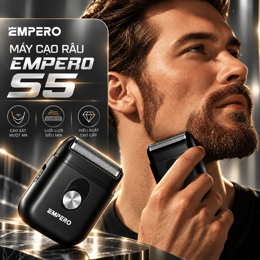 Máy cạo râu mini EMPERO S5 cạo sát mịn
